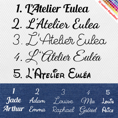 Flex thermocollant, autocollants personnalisés et marquage textile –  Atelier Eulea
